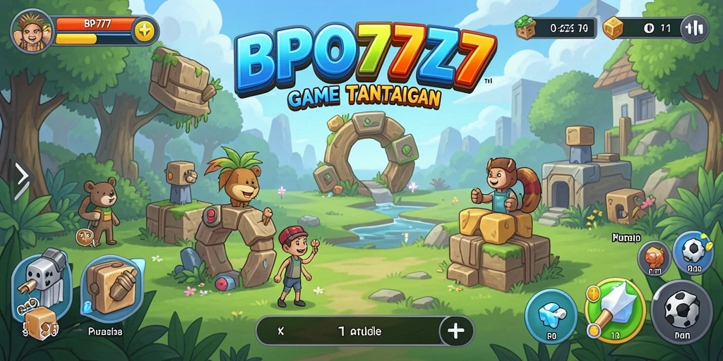 Screenshot BPO777 menampilkan gameplay Puzzle yang menarik.
