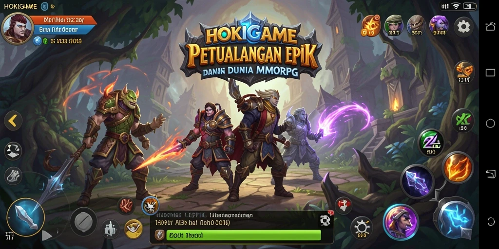 Gameplay seru dalam dunia fantasi HOKIGAME yang memikat.