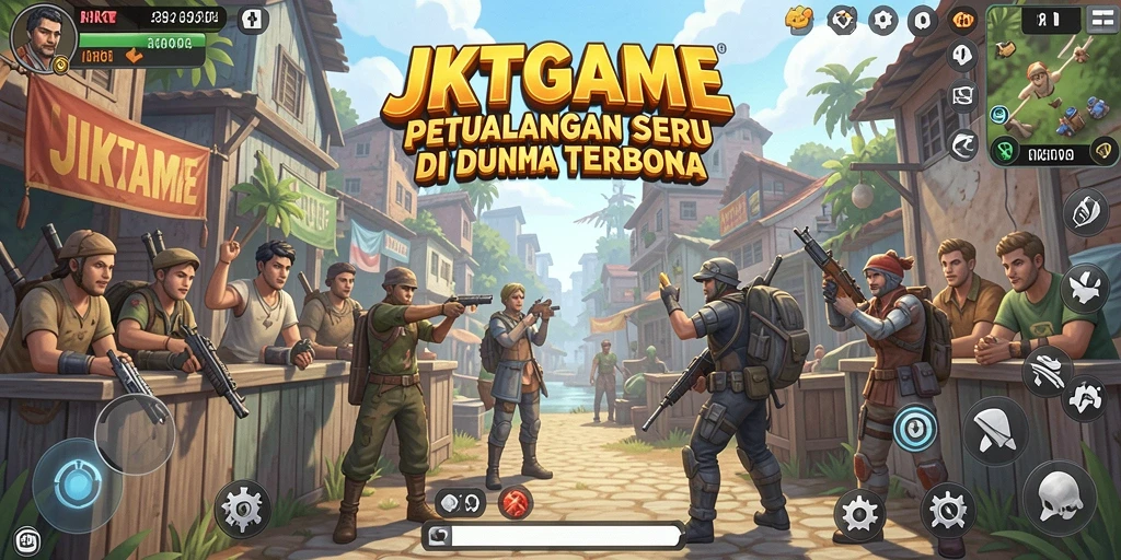 Tampilan gameplay seru dengan petualangan menarik di JKTGAME.