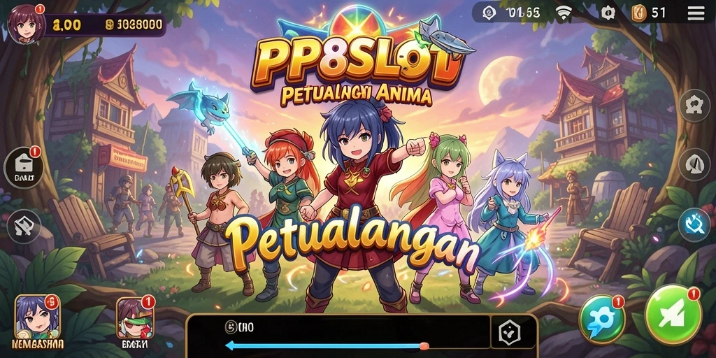 Tampilan spektakuler gameplay Anime di PP8SLOT.
