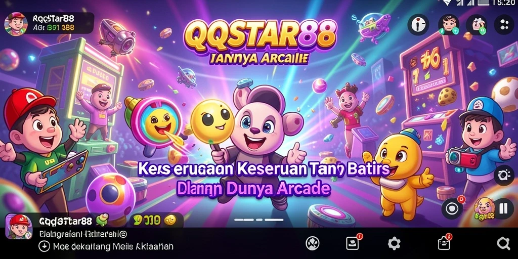 Tampilan gameplay seru dari QQSTAR88 dengan rintangan yang menantang.