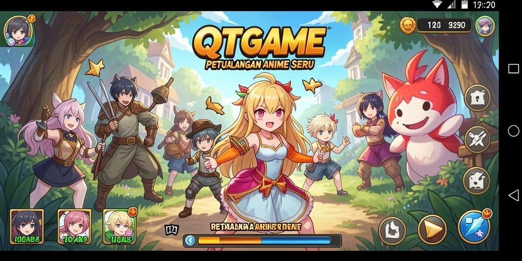 Tampilan menarik dari gameplay QTGAME yang penuh aksi.
