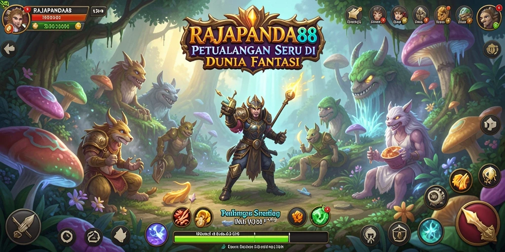 Screenshot gameplay RAJAPANDA88 menampilkan petualangan seru yang menegangkan.
