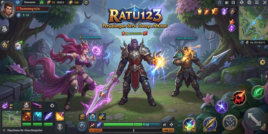 Screenshot gameplay RATU123 menampilkan petualangan seru dalam dunia MMORPG.