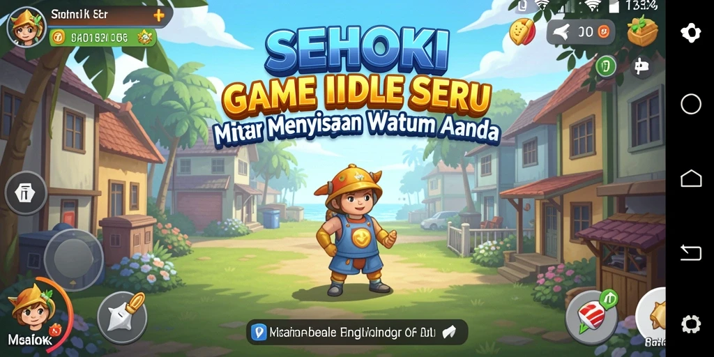 Tangkapan layar gameplay SEHOKI menampilkan karakter dan strategi permainan Idle.