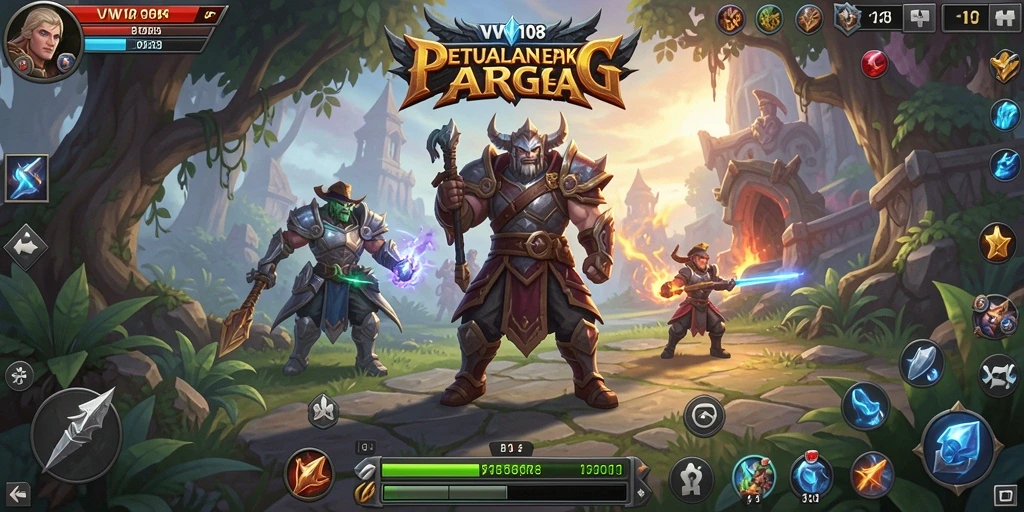 Screenshot gameplay VW108 menampilkan aksi seru dalam dunia ARPG.