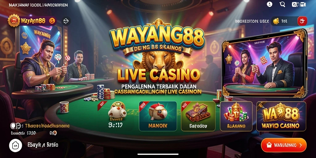 Screenshot gameplay Live Casino di WAYANG88 yang menarik dan mendebarkan.