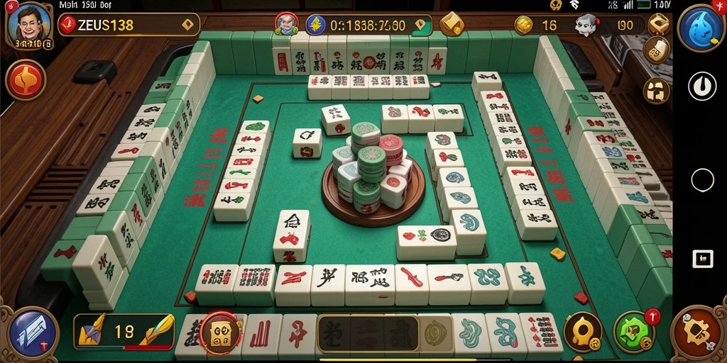 Tampilan menarik pada gameplay ZEUS138 Mahjong dengan grafis yang memukau.