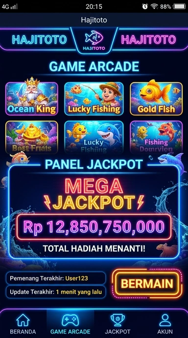 Tampilan aplikasi hajitoto yang menarik dan mudah dinavigasi.